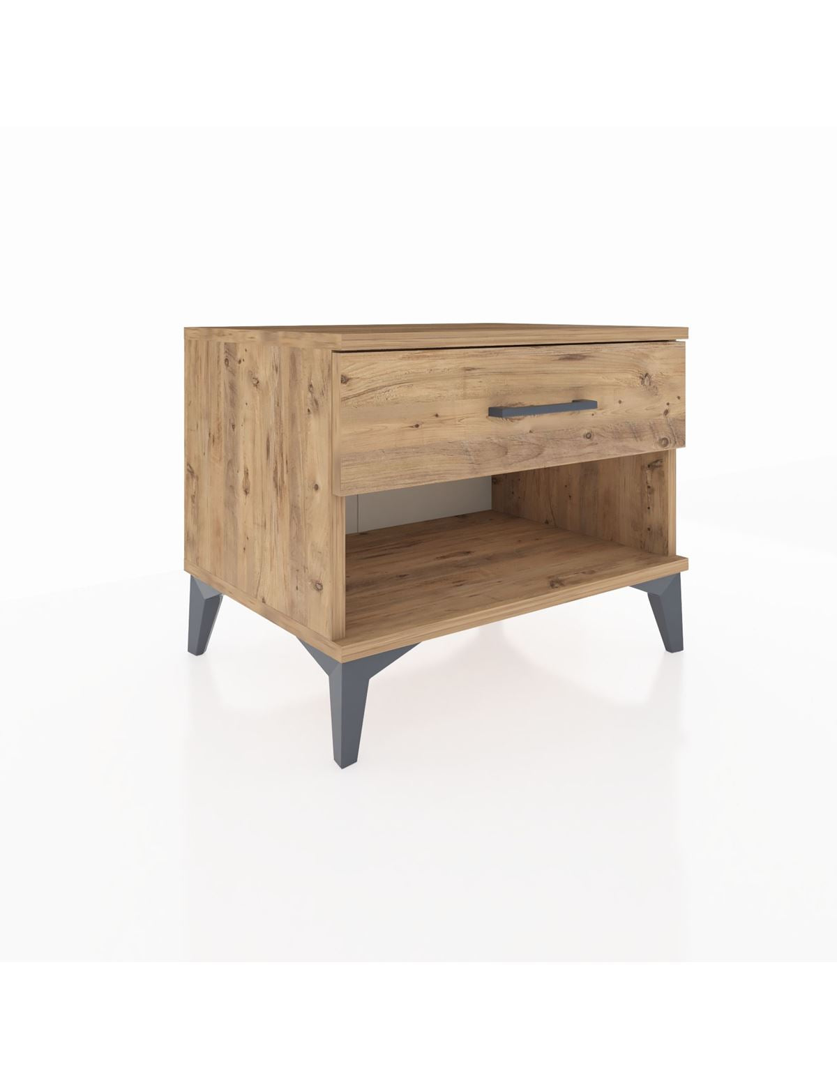 Hyperion Komodin Tek Çekmeceli 60x44x48 Çam-Çam