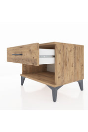 Hyperion Komodin Tek Çekmeceli 60x44x48 Çam-Çam