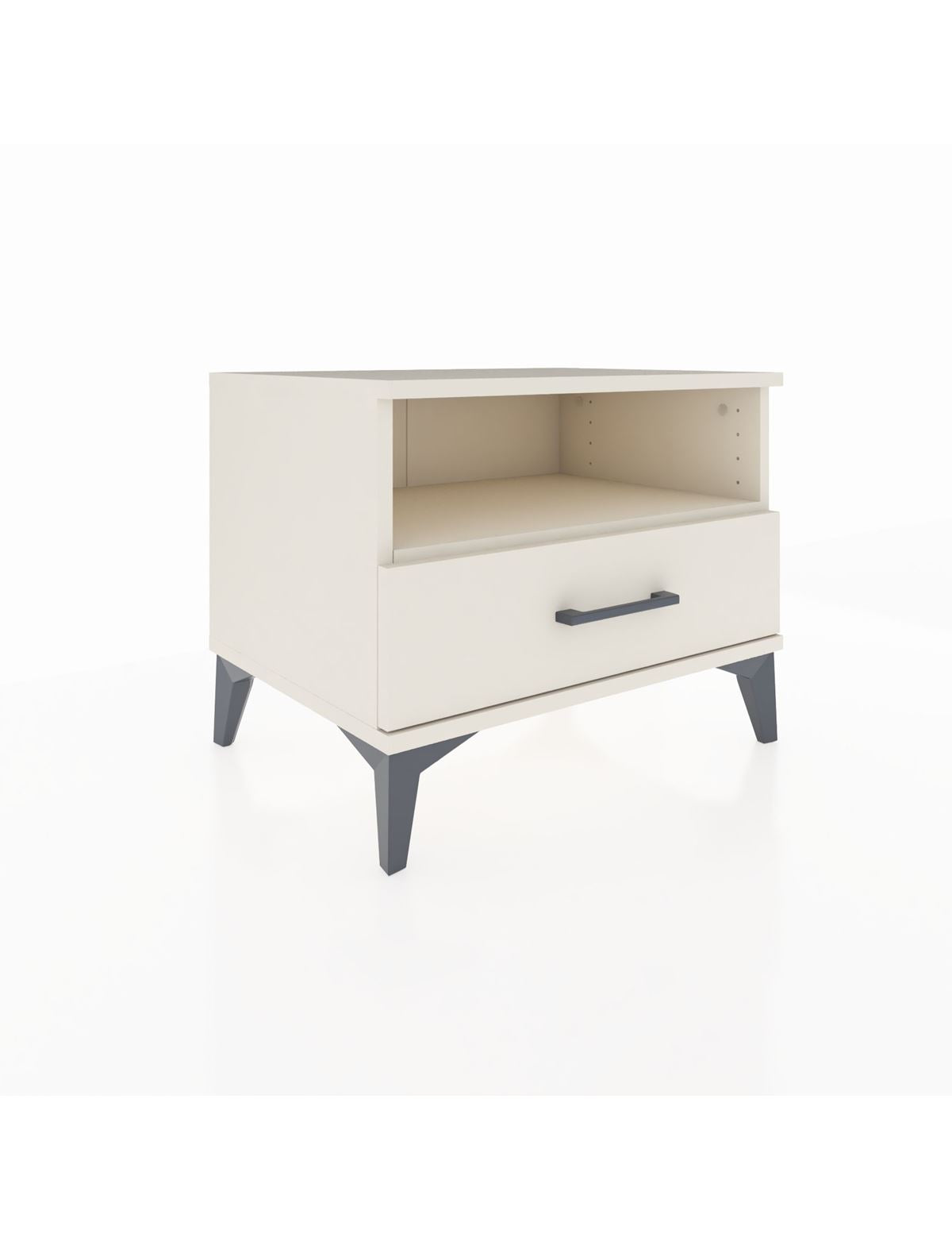 Hyperion Komodin Tek Raflı Tek Çekmeceli 60x44x48 Aytaşı-Aytaşı