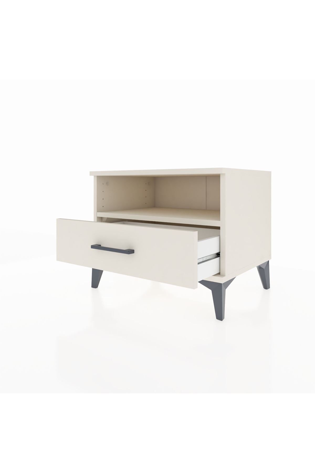 Hyperion Komodin Tek Raflı Tek Çekmeceli 60x44x48 Aytaşı-Aytaşı