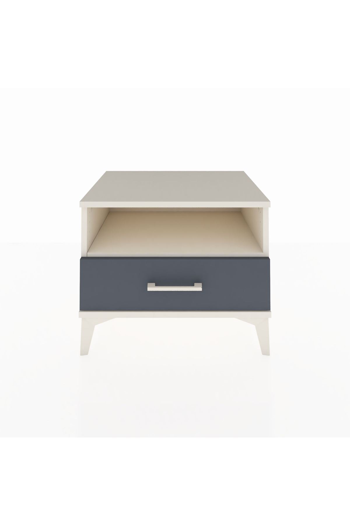 Hyperion Komodin Tek Raflı Tek Çekmeceli 60x44x48 Aytaşı-Antrasit