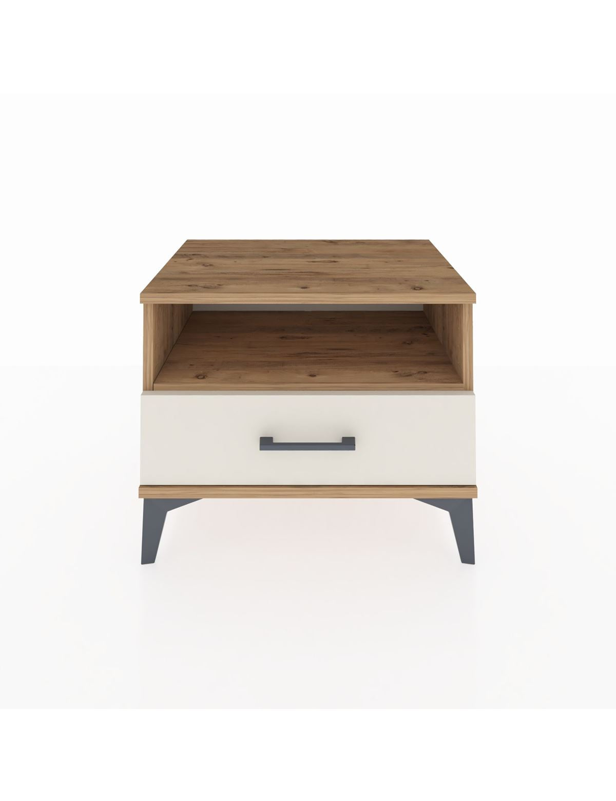 Hyperion Komodin Tek Raflı Tek Çekmeceli 60x44x48 Çam-Aytaşı