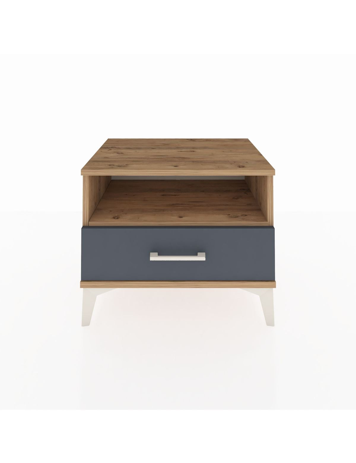 Hyperion Komodin Tek Raflı Tek Çekmeceli 60x44x48 Çam-Antrasit