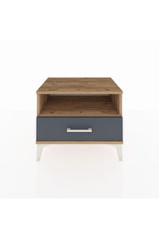 Hyperion Komodin Tek Raflı Tek Çekmeceli 60x44x48 Çam-Antrasit