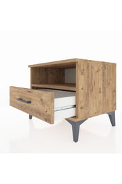 Hyperion Komodin Tek Raflı Tek Çekmeceli 60x44x48 Çam-Çam