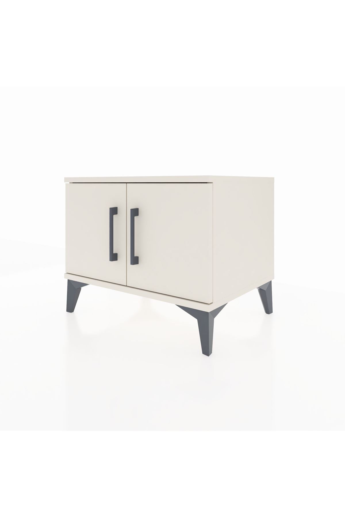 Hyperion Komodin Tek Raflı 2 Kapaklı 60x44x48 Aytaşı-Aytaşı