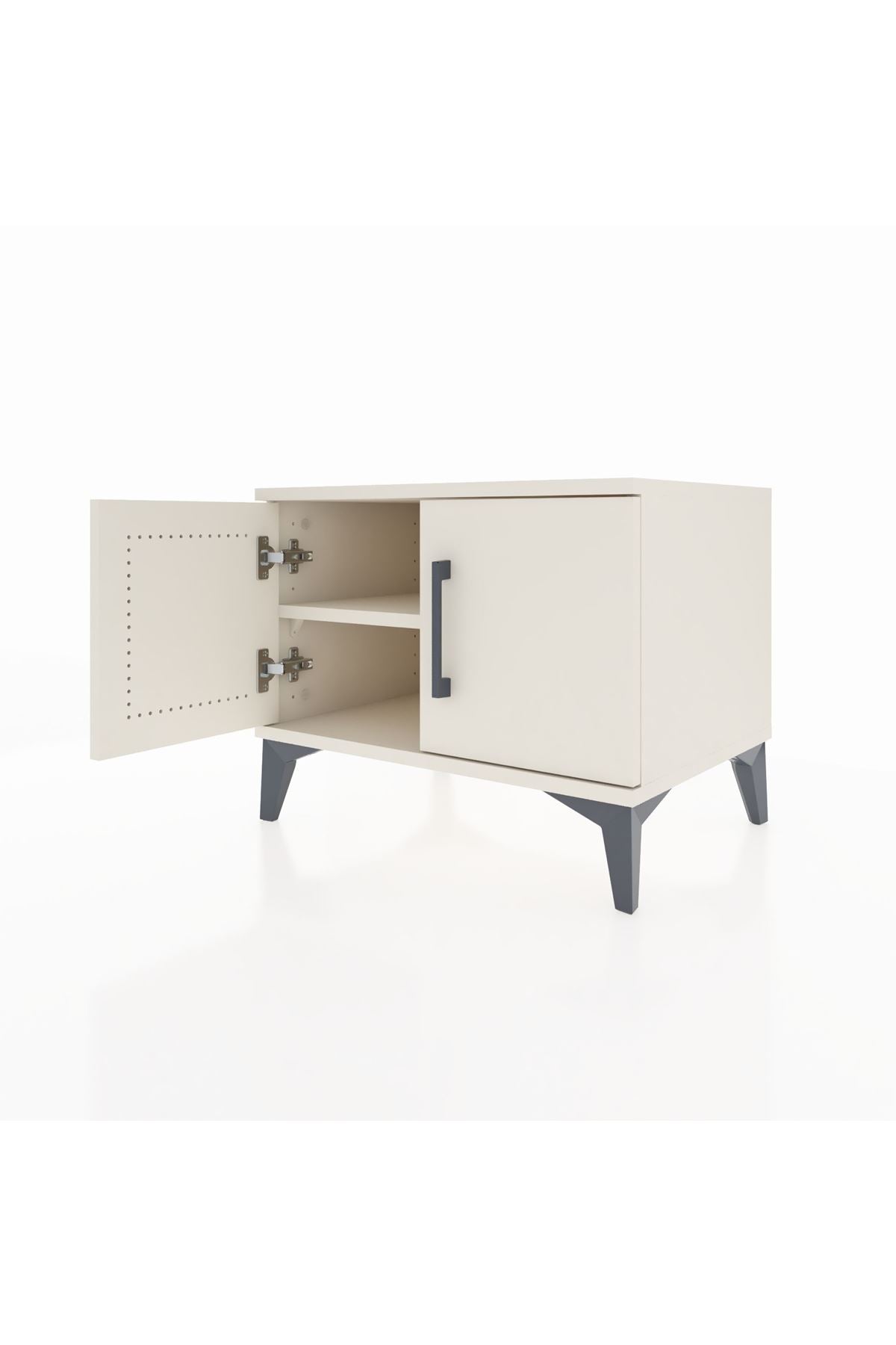 Hyperion Komodin Tek Raflı 2 Kapaklı 60x44x48 Aytaşı-Aytaşı