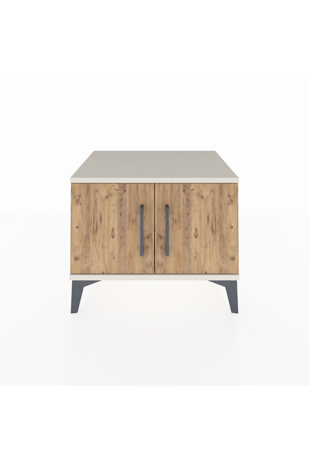 Hyperion Komodin Tek Raflı 2 Kapaklı 60x44x48 Aytaşı-Çam