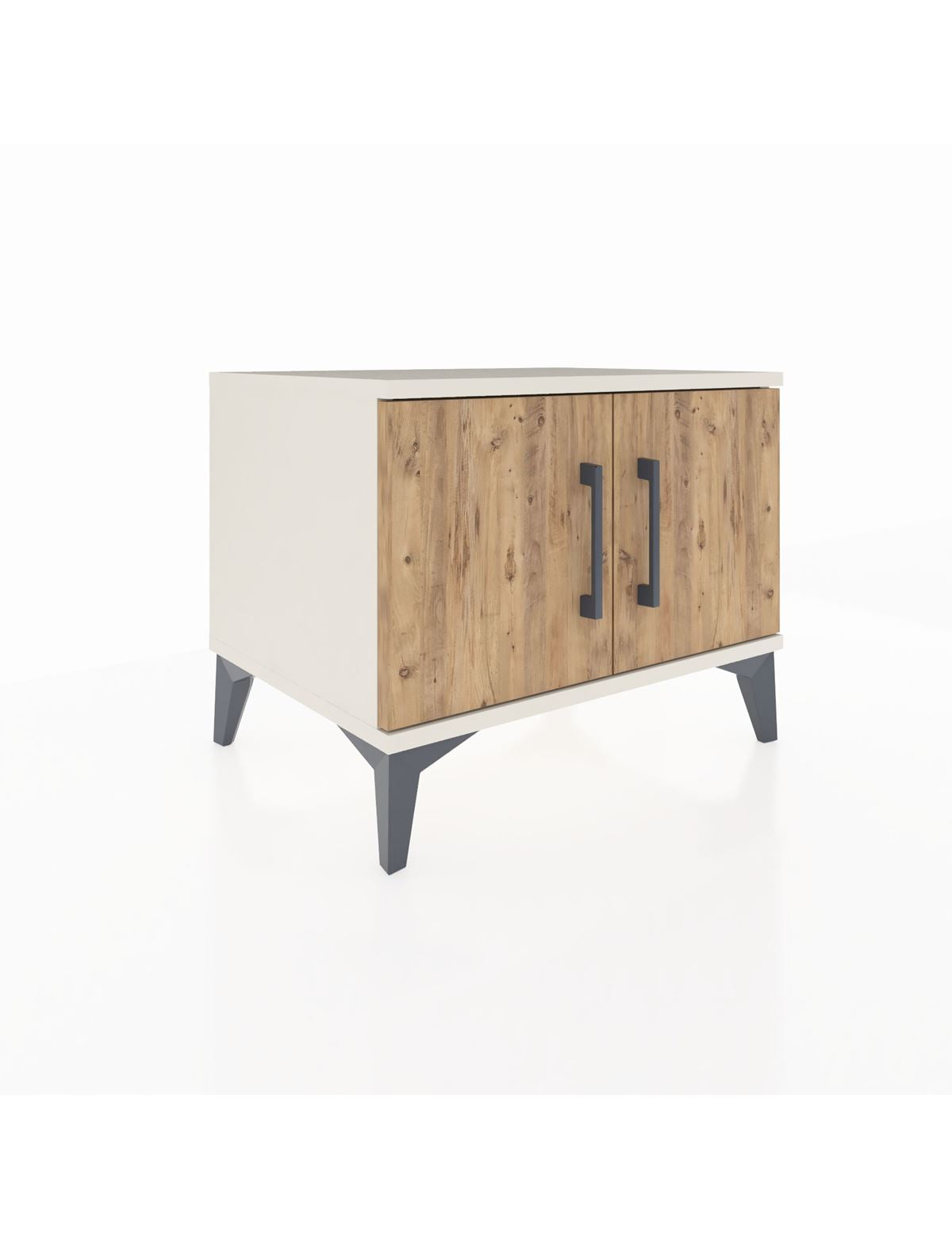 Hyperion Komodin Tek Raflı 2 Kapaklı 60x44x48 Aytaşı-Çam