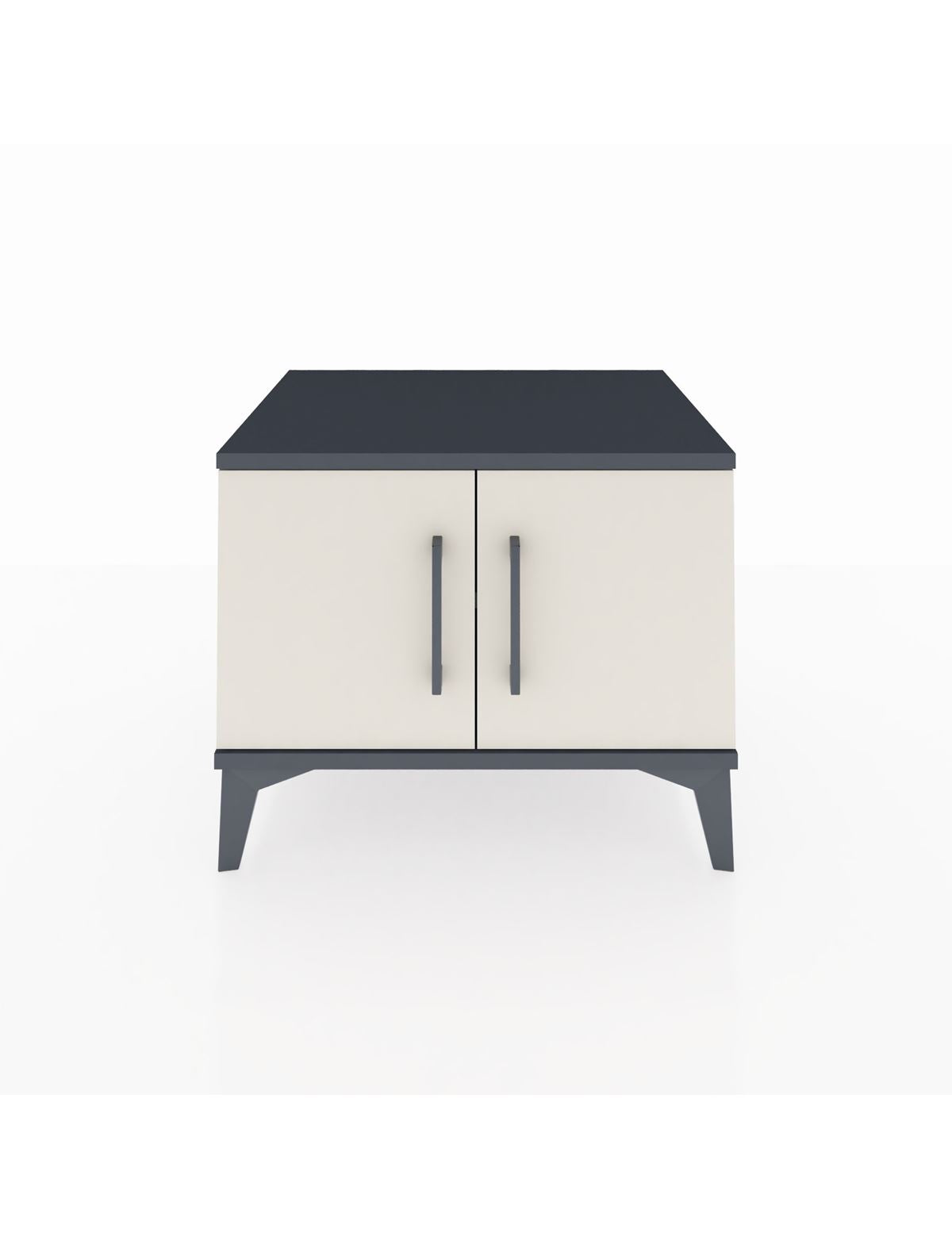 Hyperion Komodin Tek Raflı 2 Kapaklı 60x44x48 Antrasit-Aytaşı