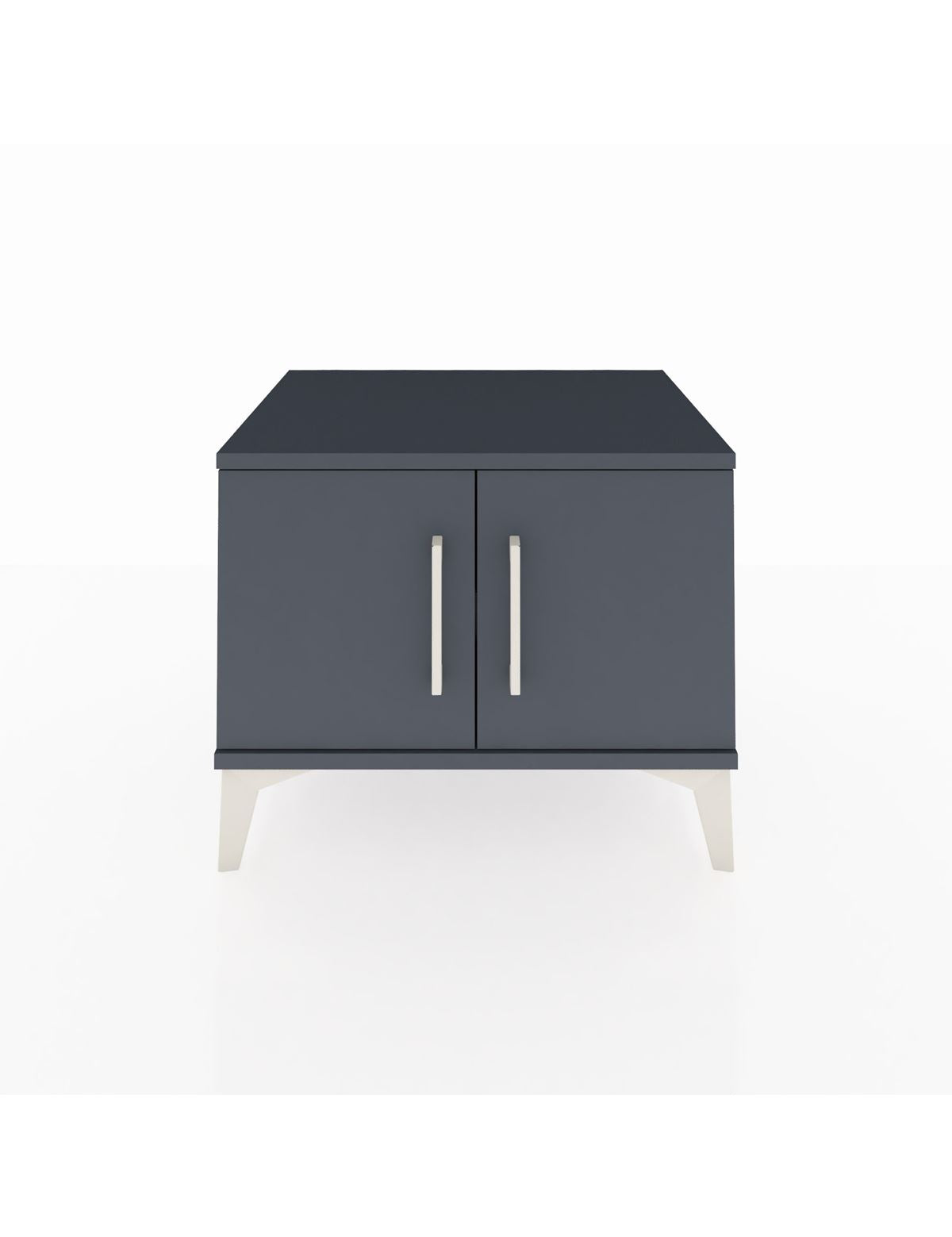 Hyperion Komodin Tek Raflı 2 Kapaklı 60x44x48 Antrasit-Antrasit