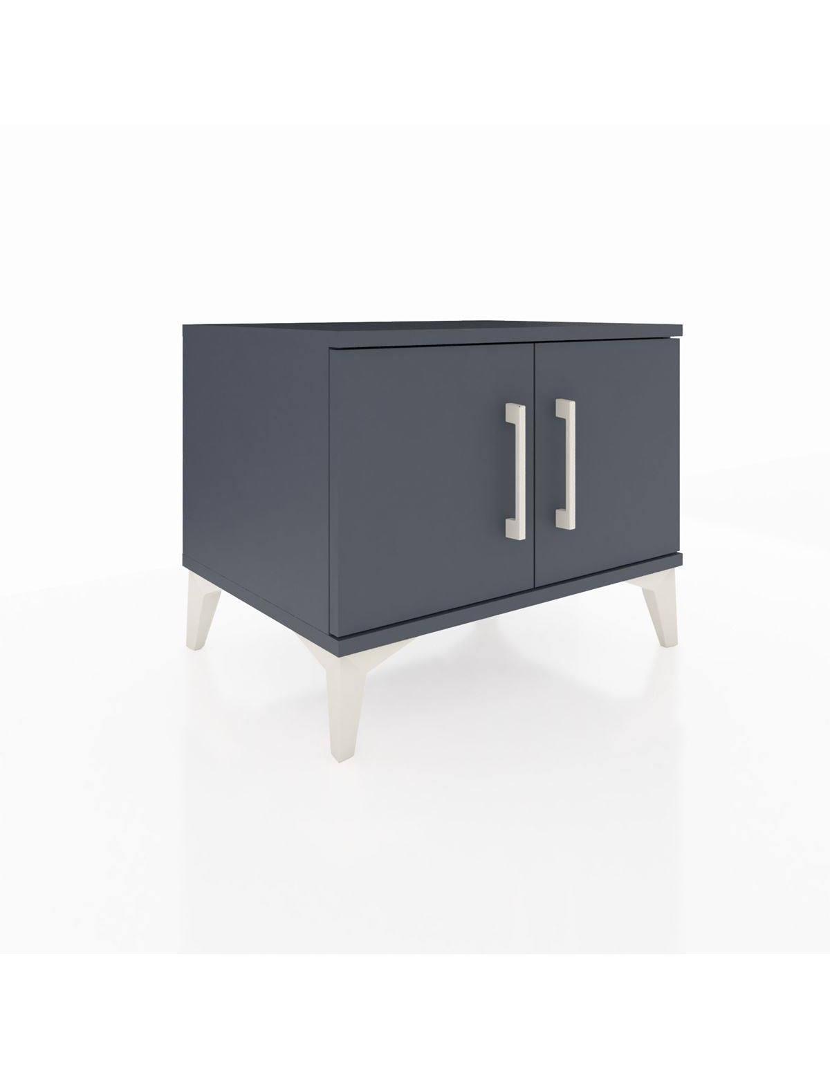 Hyperion Komodin Tek Raflı 2 Kapaklı 60x44x48 Antrasit-Antrasit