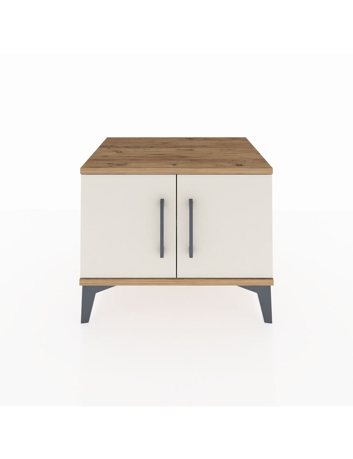 Hyperion Komodin Tek Raflı 2 Kapaklı 60x44x48 Çam-Aytaşı