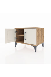 Hyperion Komodin Tek Raflı 2 Kapaklı 60x44x48 Çam-Aytaşı