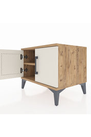 Hyperion Komodin Tek Raflı 2 Kapaklı 60x44x48 Çam-Aytaşı