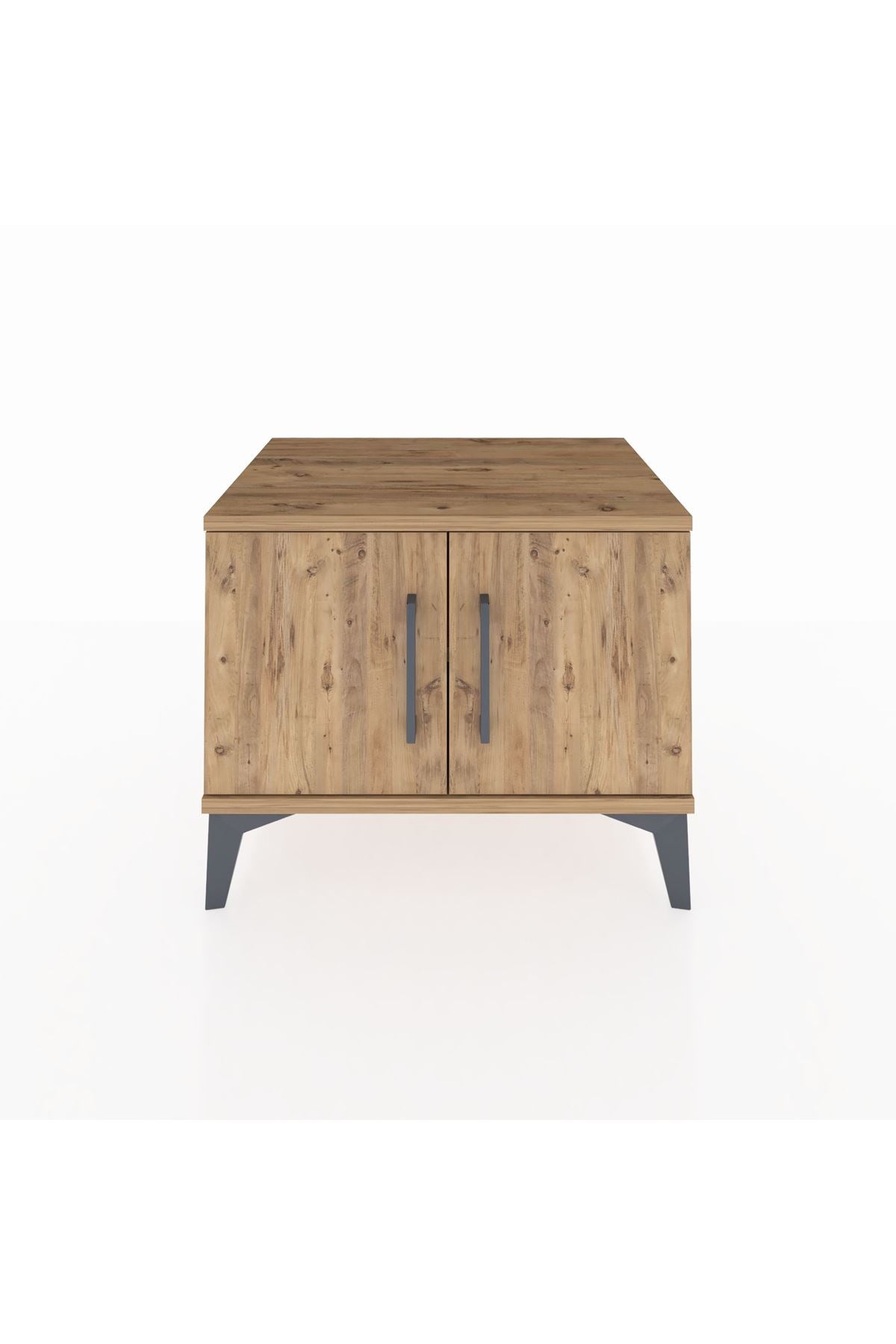 Hyperion Komodin Tek Raflı 2 Kapaklı 60x44x48 Çam-Çam