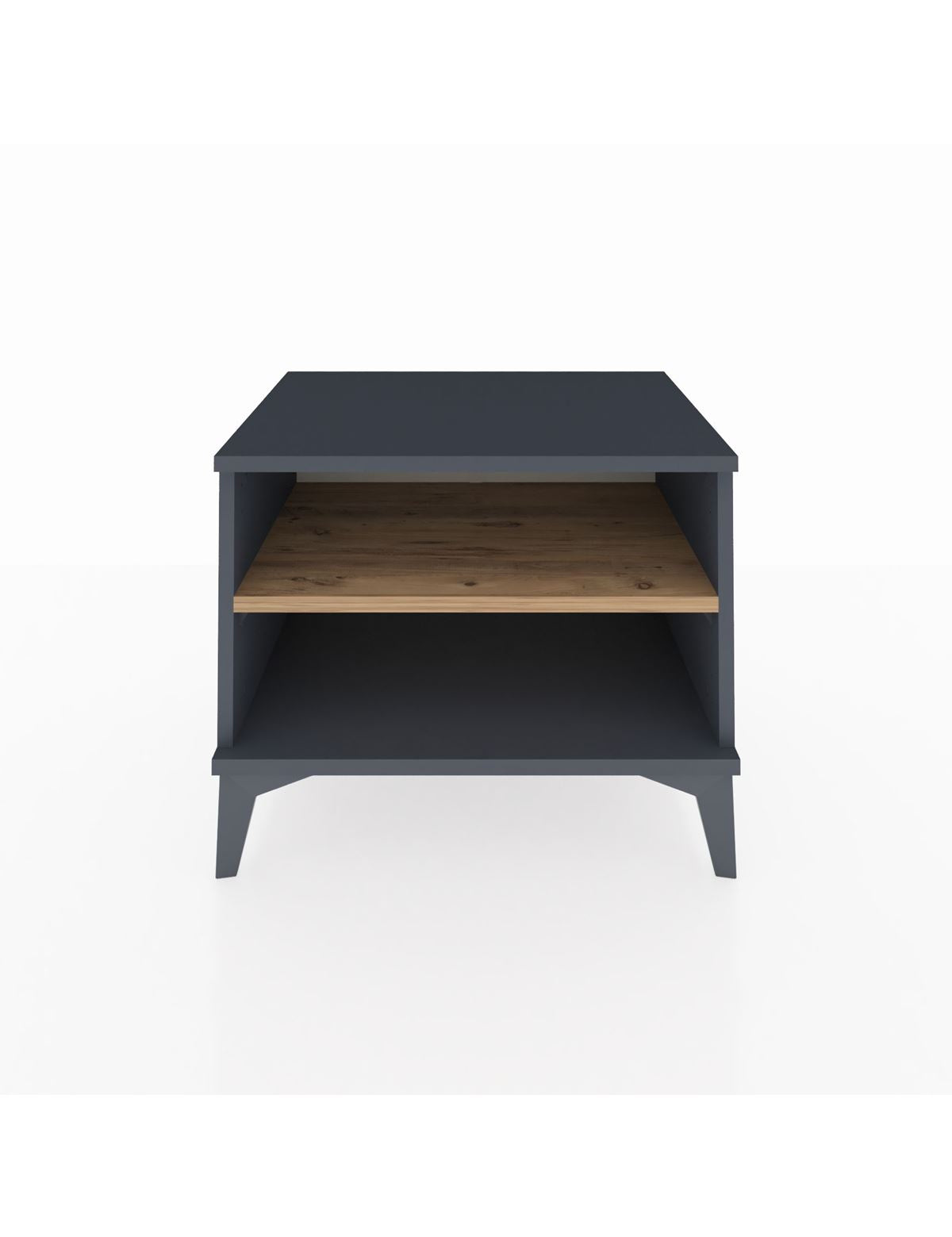 Hyperion Komodin Tek Raflı 60x44x48 Antrasit-Çam