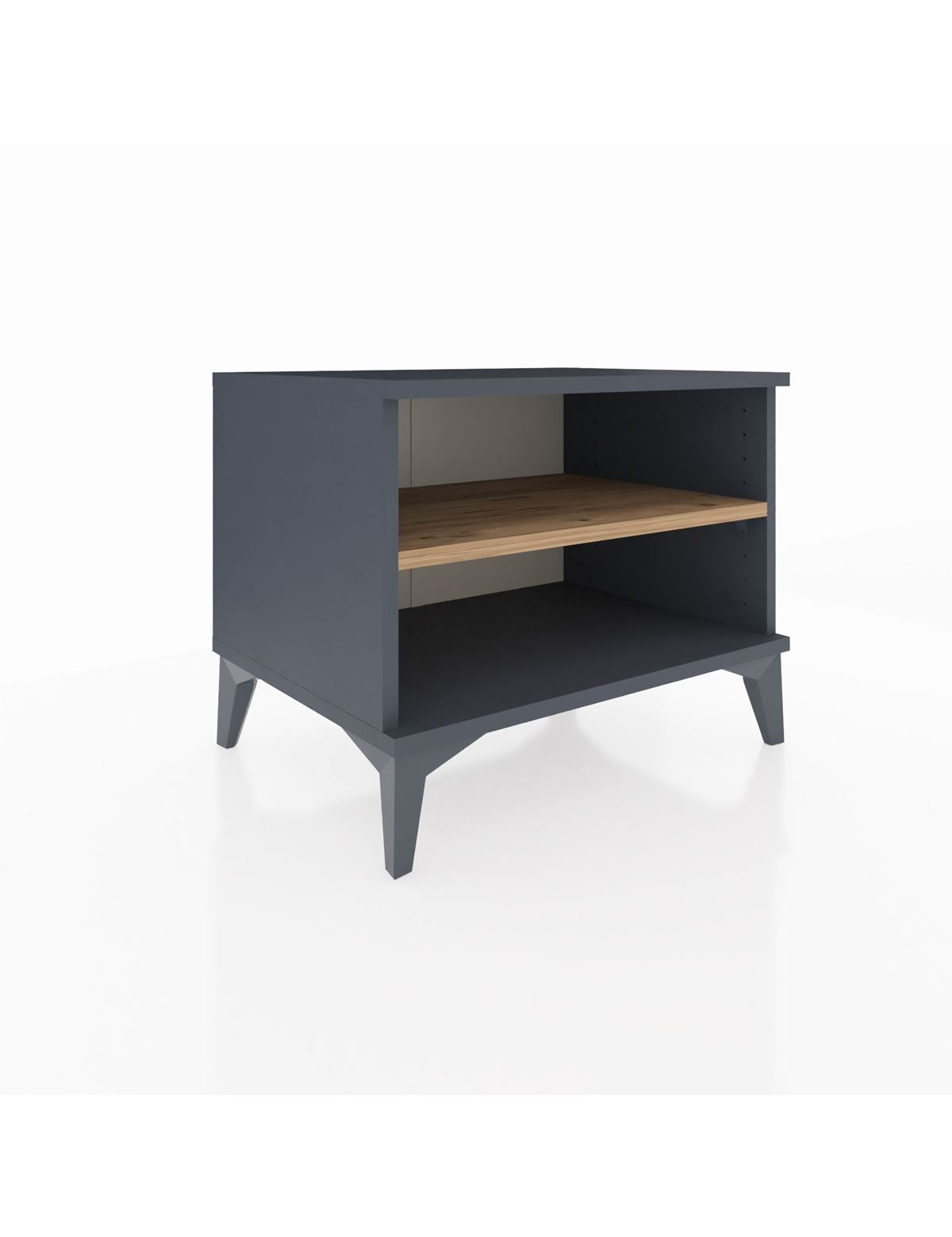 Hyperion Komodin Tek Raflı 60x44x48 Antrasit-Çam