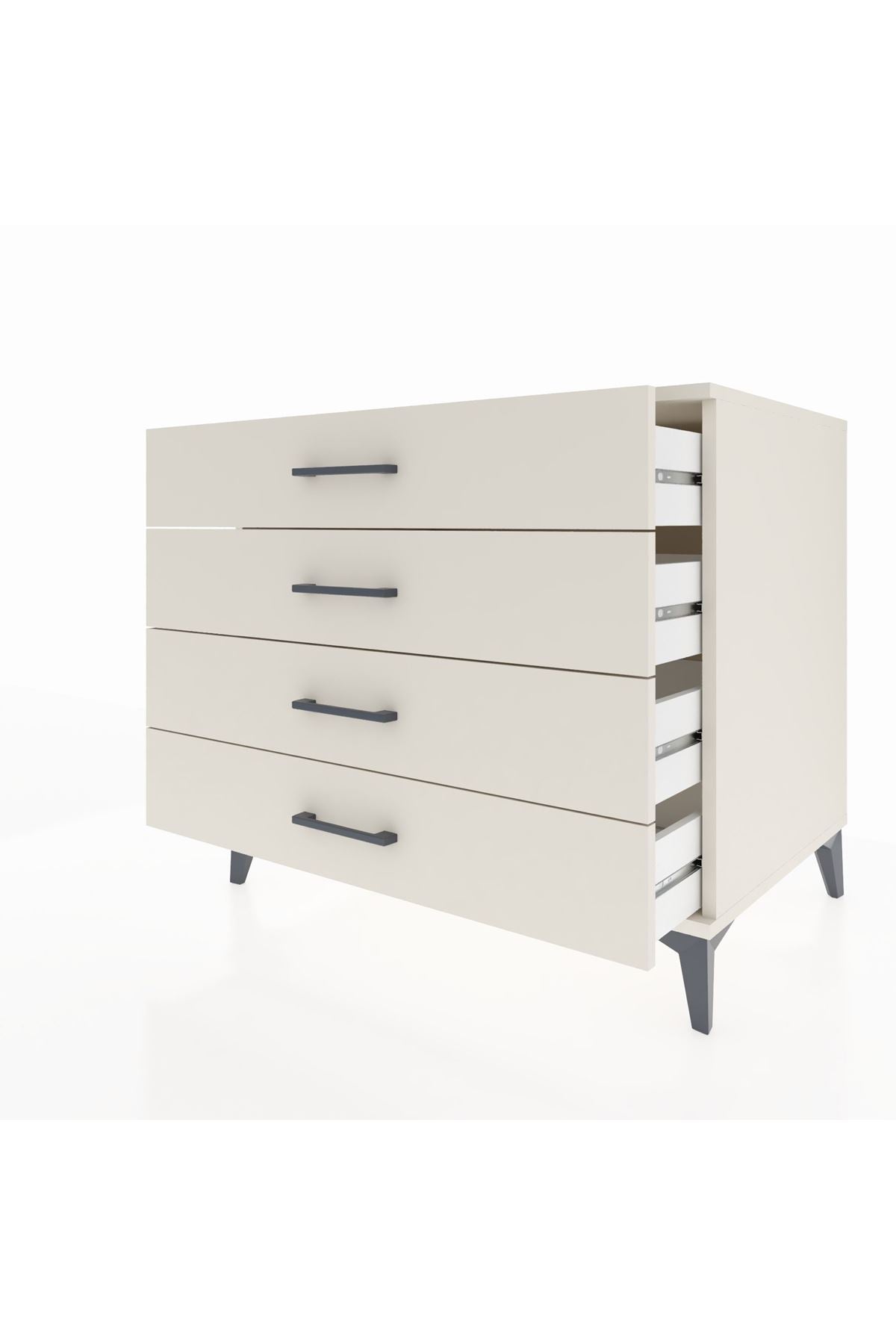 Kronos Şifonyer 4 Çekmeceli 88x59x80 Aytaşı-Aytaşı