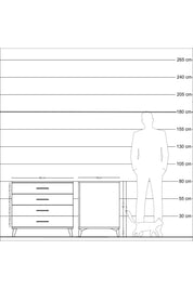 Kronos Şifonyer 4 Çekmeceli 88x59x80 Aytaşı-Aytaşı