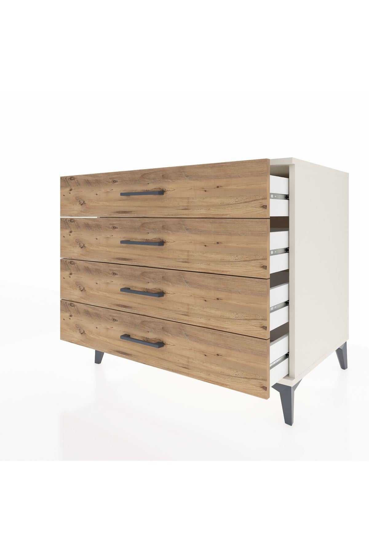 Kronos Şifonyer 4 Çekmeceli 88x59x80 Aytaşı-Çam