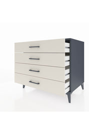 Kronos Şifonyer 4 Çekmeceli 88x59x80 Antrasit-Aytaşı