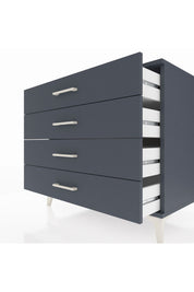 Kronos Şifonyer 4 Çekmeceli 88x59x80 Antrasit-Antrasit