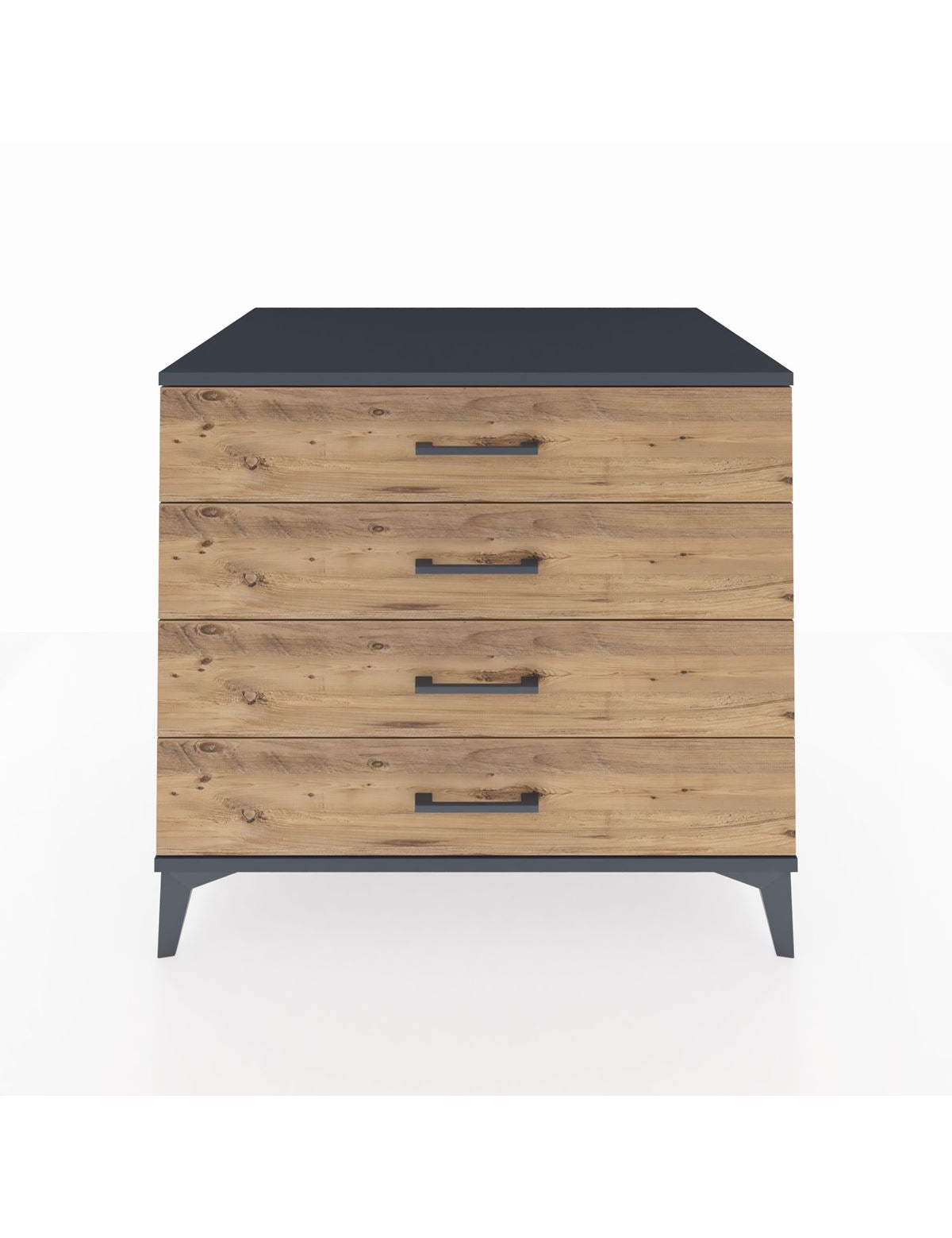 Kronos Şifonyer 4 Çekmeceli 88x59x80 Antrasit-Çam