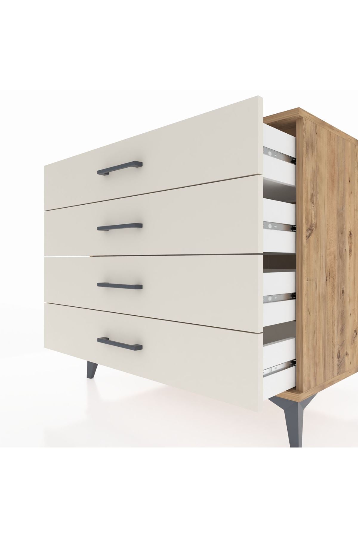 Kronos Şifonyer 4 Çekmeceli 88x59x80 Çam-Aytaşı