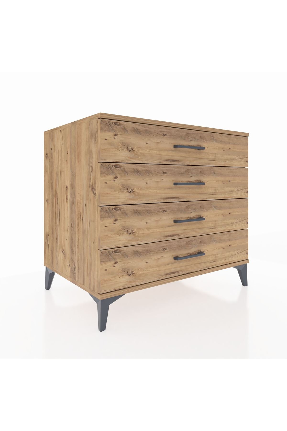 Kronos Şifonyer 4 Çekmeceli 88x59x80 Çam-Çam