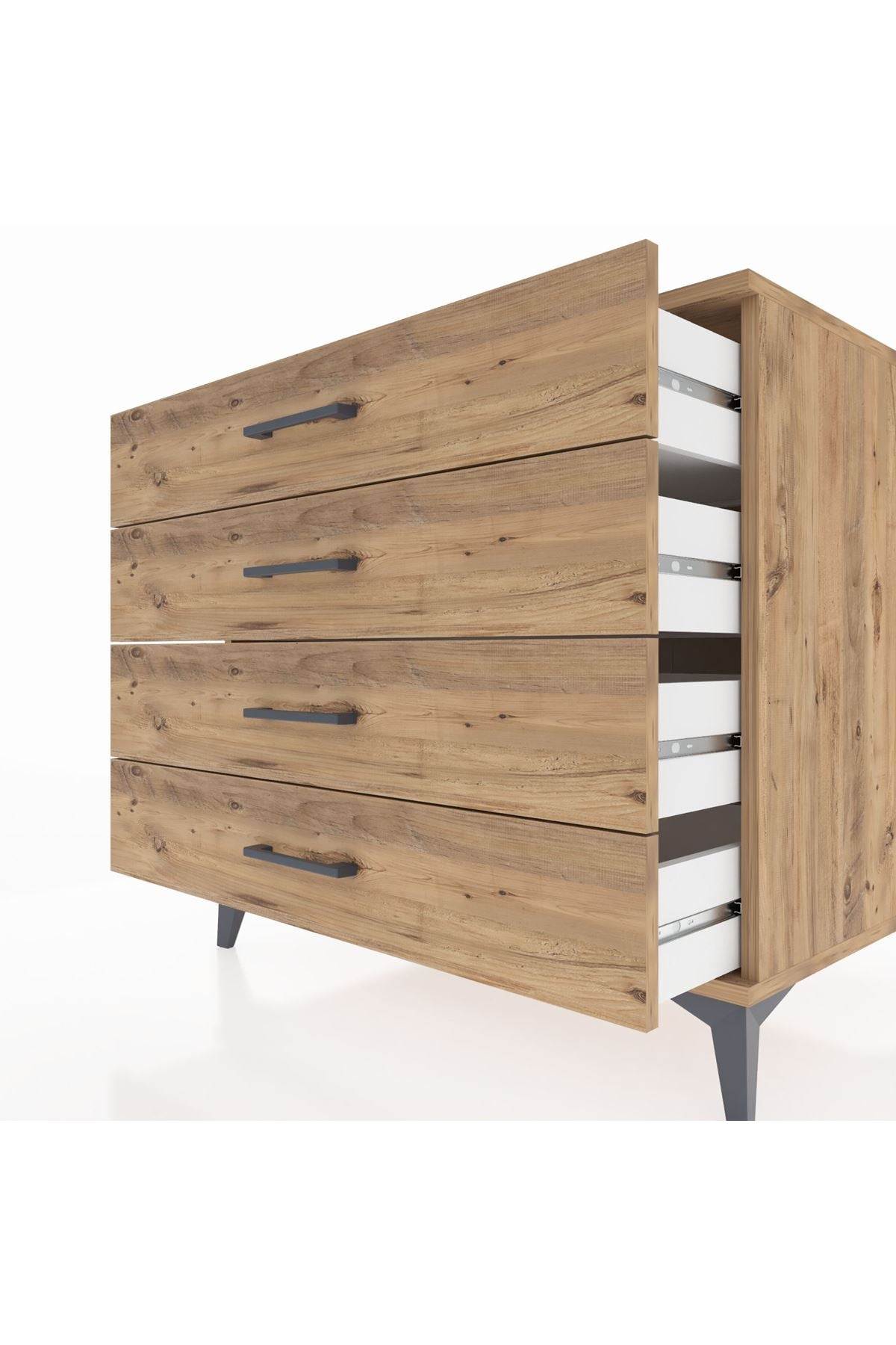 Kronos Şifonyer 4 Çekmeceli 88x59x80 Çam-Çam