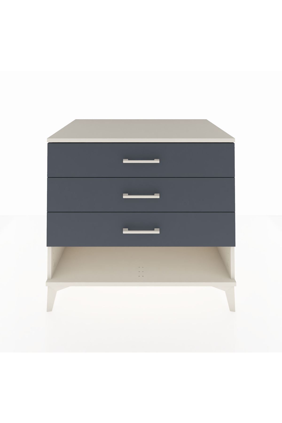 Kronos Şifonyer 3 Çekmeceli 88x59x80 Aytaşı-Antrasit