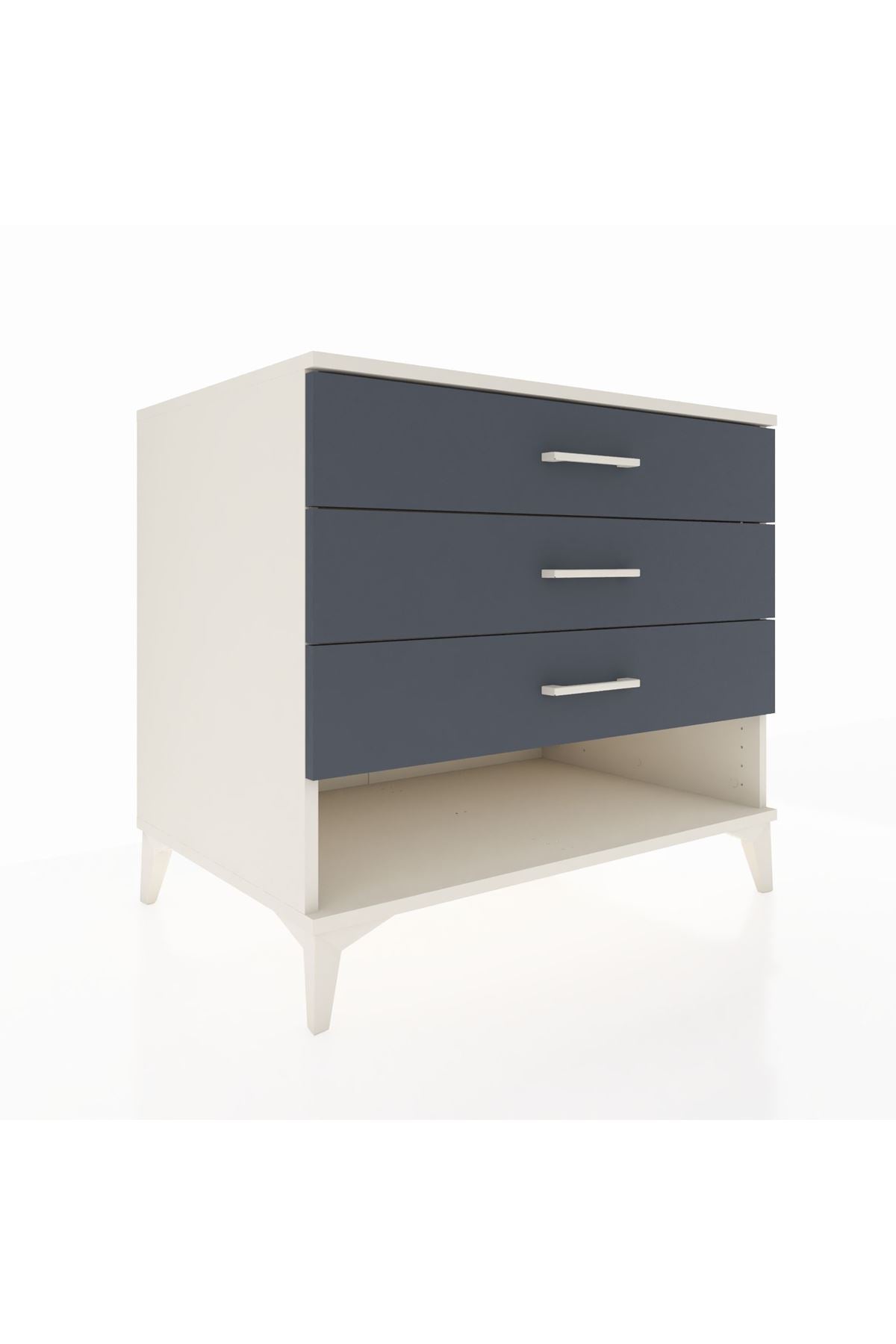 Kronos Şifonyer 3 Çekmeceli 88x59x80 Aytaşı-Antrasit