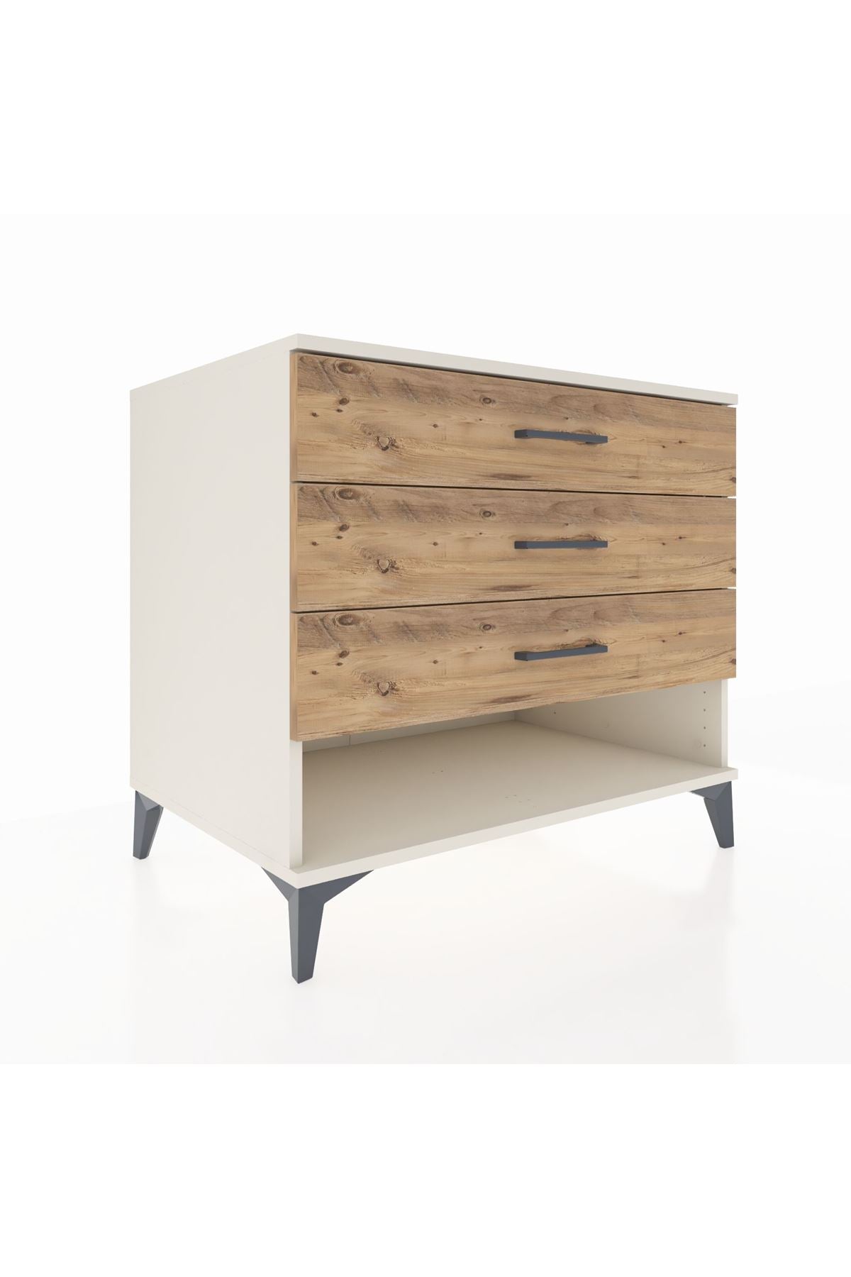 Kronos Şifonyer 3 Çekmeceli 88x59x80 Aytaşı-Çam