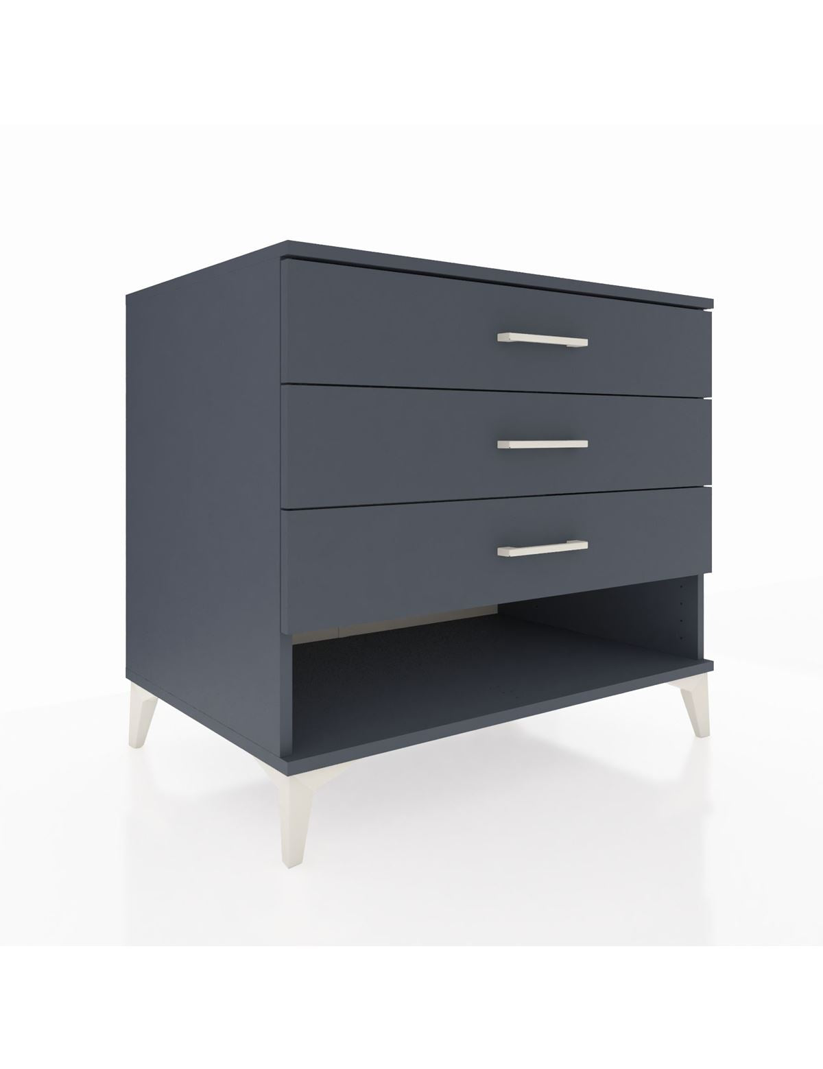 Kronos Şifonyer 3 Çekmeceli 88x59x80 Antrasit-Antrasit