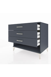 Kronos Şifonyer 3 Çekmeceli 88x59x80 Antrasit-Antrasit