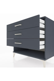 Kronos Şifonyer 3 Çekmeceli 88x59x80 Antrasit-Antrasit