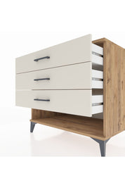 Kronos Şifonyer 3 Çekmeceli 88x59x80 Çam-Aytaşı