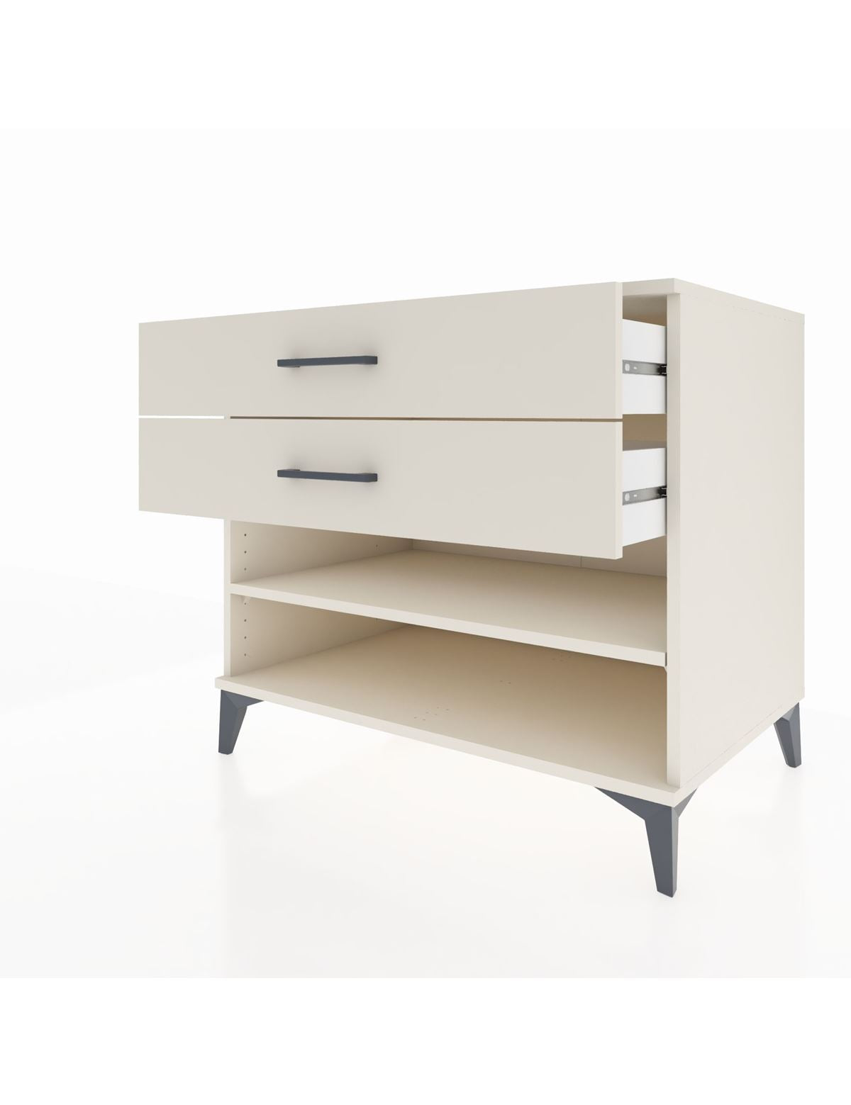 Kronos Şifonyer Tek Raflı 2 Çekmeceli 88x59x80 - S69M003V1C