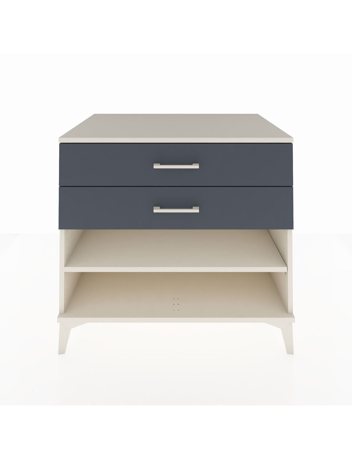 Kronos Şifonyer Tek Raflı 2 Çekmeceli 88x59x80 Aytaşı-Antrasit