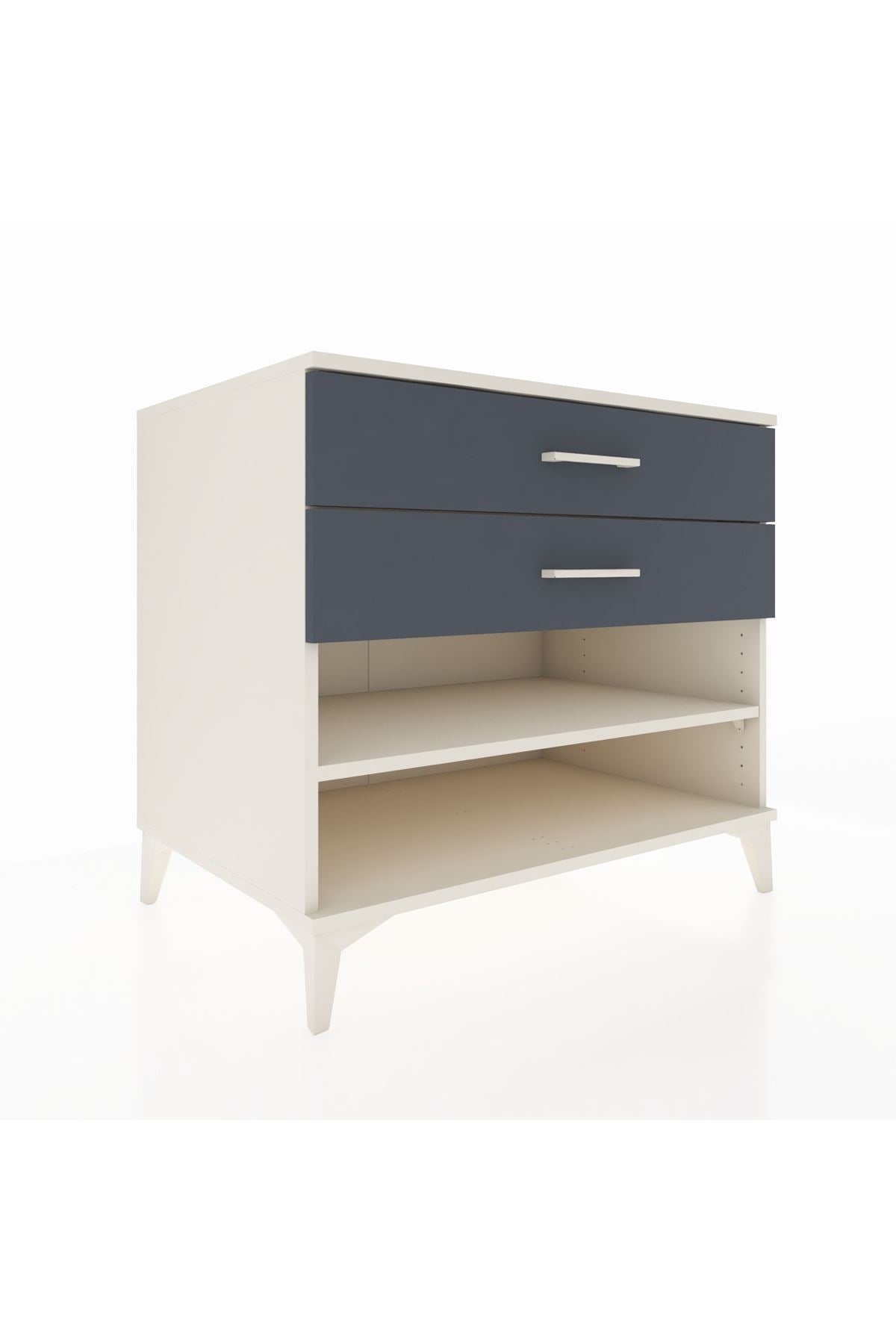 Kronos Şifonyer Tek Raflı 2 Çekmeceli 88x59x80 Aytaşı-Antrasit