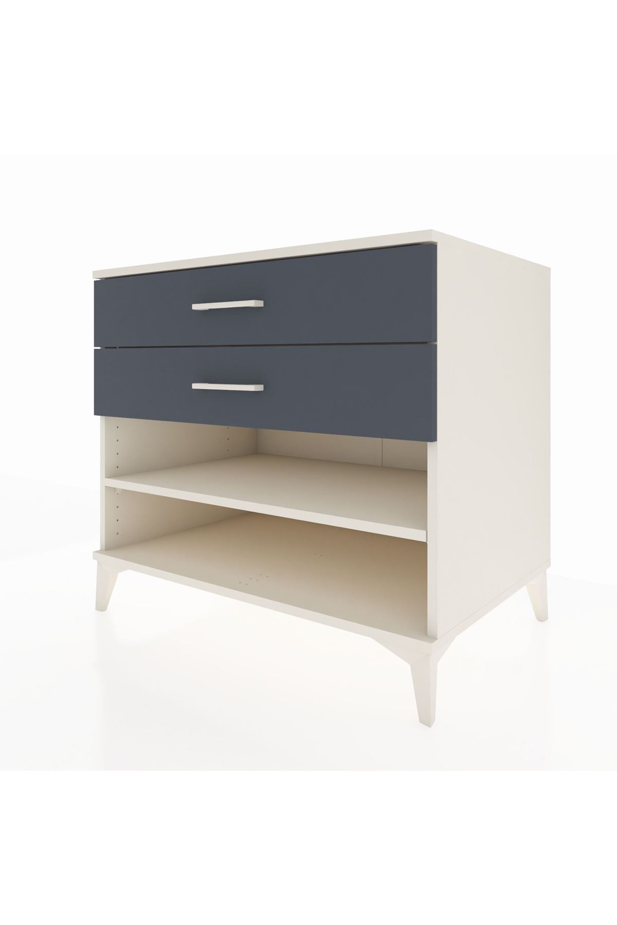 Kronos Şifonyer Tek Raflı 2 Çekmeceli 88x59x80 Aytaşı-Antrasit