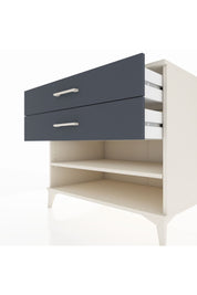 Kronos Şifonyer Tek Raflı 2 Çekmeceli 88x59x80 Aytaşı-Antrasit