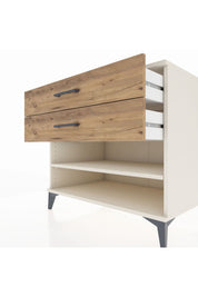 Kronos Şifonyer Tek Raflı 2 Çekmeceli 88x59x80 Aytaşı-Çam