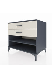 Kronos Şifonyer Tek Raflı 2 Çekmeceli 88x59x80 Antrasit-Aytaşı