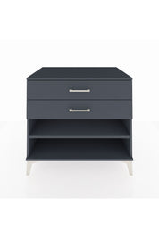 Kronos Şifonyer Tek Raflı 2 Çekmeceli 88x59x80 Antrasit-Antrasit