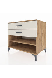 Kronos Şifonyer Tek Raflı 2 Çekmeceli 88x59x80 Çam-Aytaşı