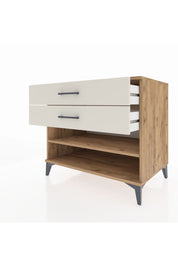 Kronos Şifonyer Tek Raflı 2 Çekmeceli 88x59x80 Çam-Aytaşı