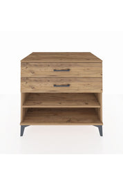 Kronos Şifonyer Tek Raflı 2 Çekmeceli 88x59x80 Çam-Çam