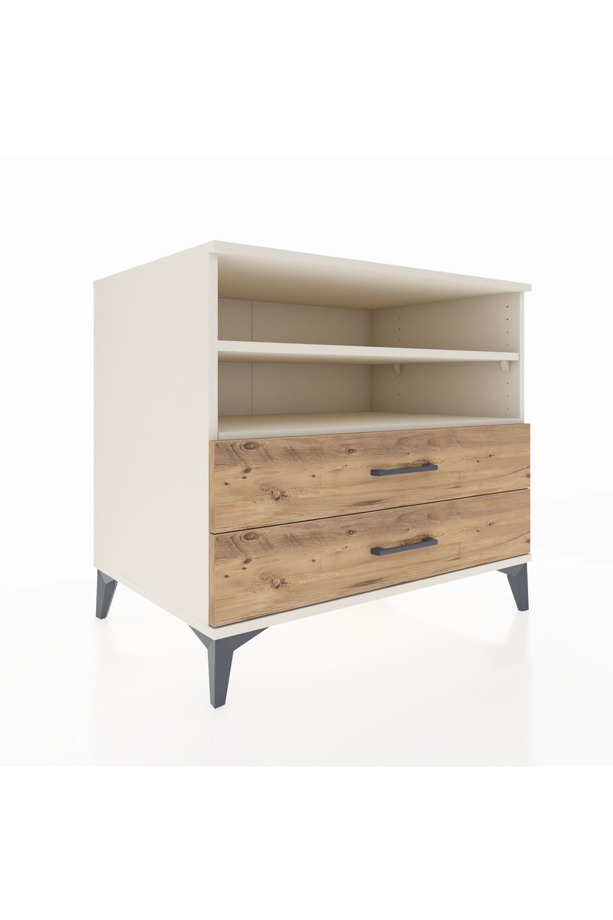 Kronos Şifonyer 2 Raflı 2 Çekmeceli 88x59x80 Aytaşı-Çam